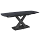 Extendable dining table MATEO - black/black