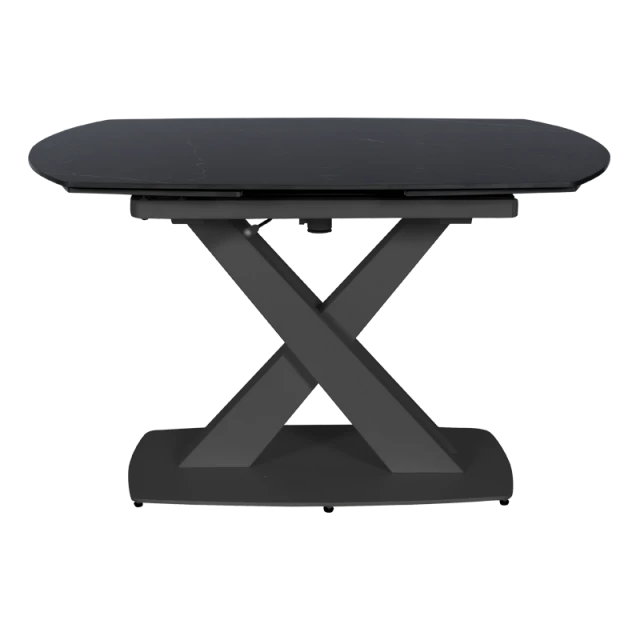 Extendable dining table MATEO - black/black