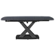 Extendable dining table MATEO - black/black