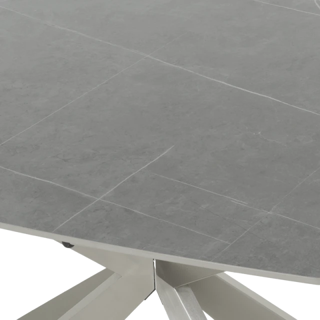 Extendable dining table ISLA - gray