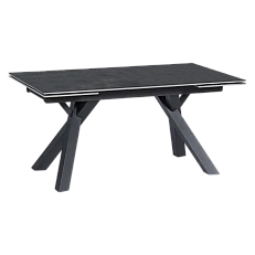 Extendable dining table OPOLE - dark gray
