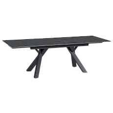 Extendable dining table OPOLE - dark gray