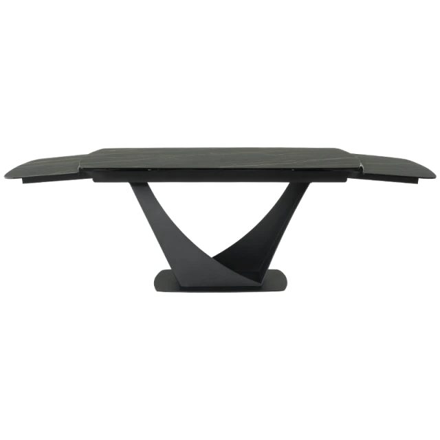 Extendable dining table BOREK - black