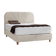 Тапицирана спалня с матрак DELUX PREMIUM 180 x 200 - крем