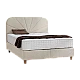 Upholstered bedroom with DELUX PREMIUM mattress 180 x 200 - cream