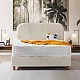Upholstered bedroom with DELUX PREMIUM mattress 180 x 200 - cream
