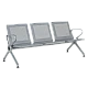 Visitor bench with 3 seats Carmen CR-1039-3 - silver
