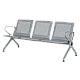 Visitor bench with 3 seats Carmen CR-1039-3 - silver
