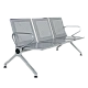 Visitor bench with 3 seats Carmen CR-1039-3 - silver