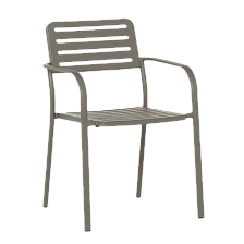 Metal garden chair WASE - cappuccino