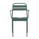 Metal garden chair ZAMFARA - dark green