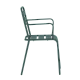 Metal garden chair ZAMFARA - dark green
