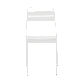 Metal garden chair ABA - white