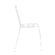 Metal garden chair ABA - white