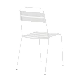 Metal garden chair ABA - white