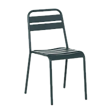 Metal garden chair ABA - dark green