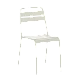 Metal garden chair ABA - light gray