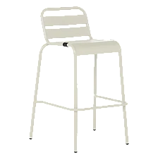 Catering bar stool SHAKI - light gray