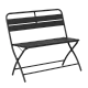 Folding catering bench SAPELE - black