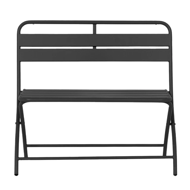 Folding catering bench SAPELE - black