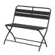 Folding catering bench SAPELE - black