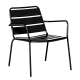 Metal garden chair SAKI - black