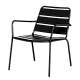 Metal garden chair SAKI - black