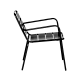 Metal garden chair SAKI - black