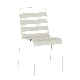 Metal garden chair MURI - light gray