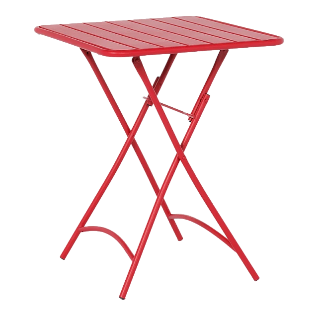 Folding catering table OKENE - red