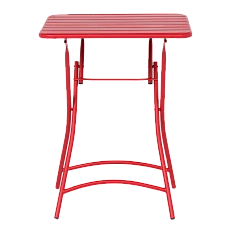 Folding catering table OKENE - red