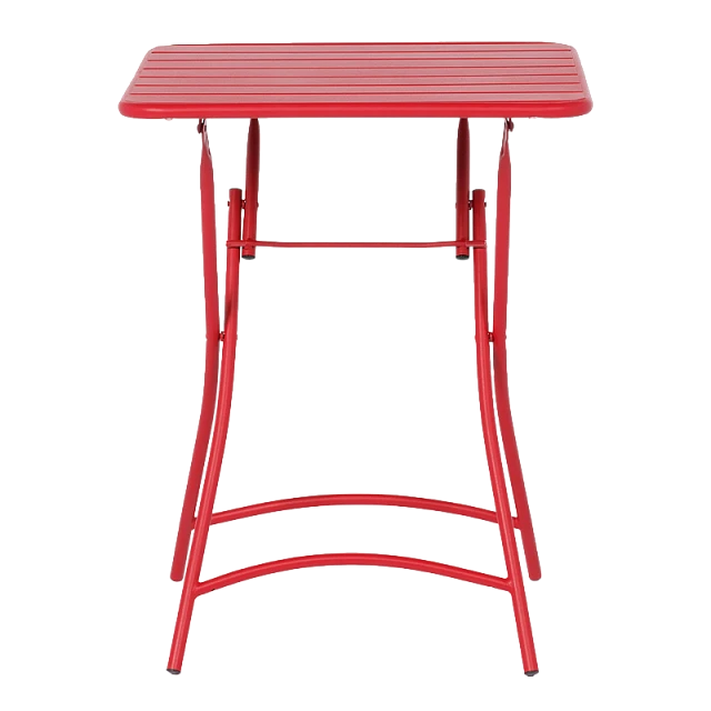 Folding catering table OKENE - red