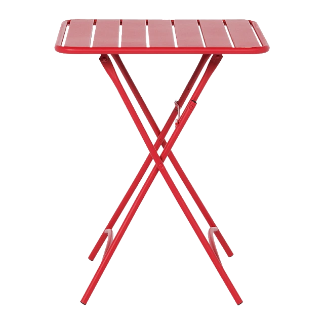 Folding catering table OKENE - red