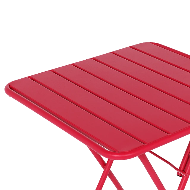Folding catering table OKENE - red