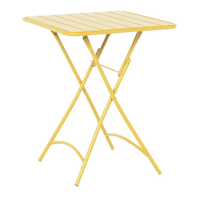Folding catering table OKENE - yellow