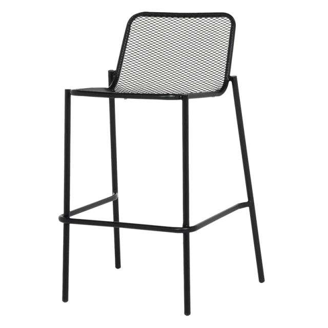 Metal catering bar stool BAMA - black