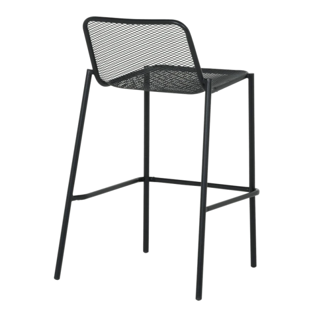 Metal catering bar stool BAMA - black