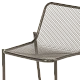 Metal catering bar stool BAMA - cappuccino