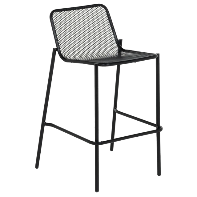 Metal catering bar stool BAMA - black