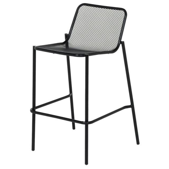 Metal catering bar stool BAMA - black