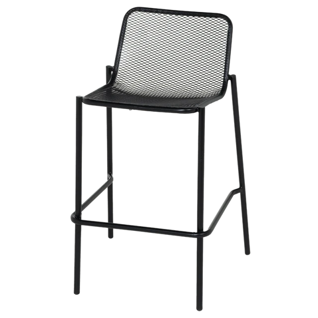 Metal catering bar stool BAMA - black