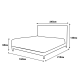 Υπνοδωμάτιο με ταπετσαρία και στρώμα JULIE 160 x 200 - Pearl SY