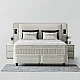 Upholstered bedroom with mattress CANCUN 180 x 200 - beige 07