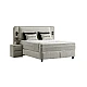 Upholstered bedroom with mattress CANCUN 180 x 200 - beige 07