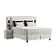 Upholstered bedroom with mattress CANCUN 180 x 200 - mystic sand 28