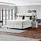 Upholstered bedroom with mattress CANCUN 180 x 200 - mystic sand 28