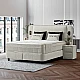 Upholstered bedroom with mattress CANCUN 180 x 200 - latte 06