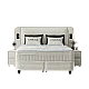 Upholstered bedroom with mattress CANCUN 180 x 200 - latte 06