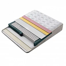 Upholstered bedroom with mattress CANCUN 160 x 200 - beige 04