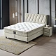 Тапицирана спалня с матрак SIESTA 140 x 200 - крем 01